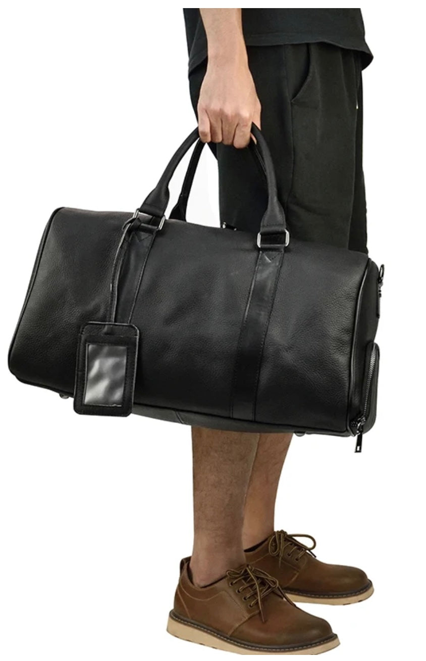 Genuine Leather Duffel Bag