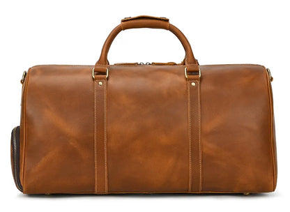 Genuine Leather Duffel - Copper Brown (55cm)