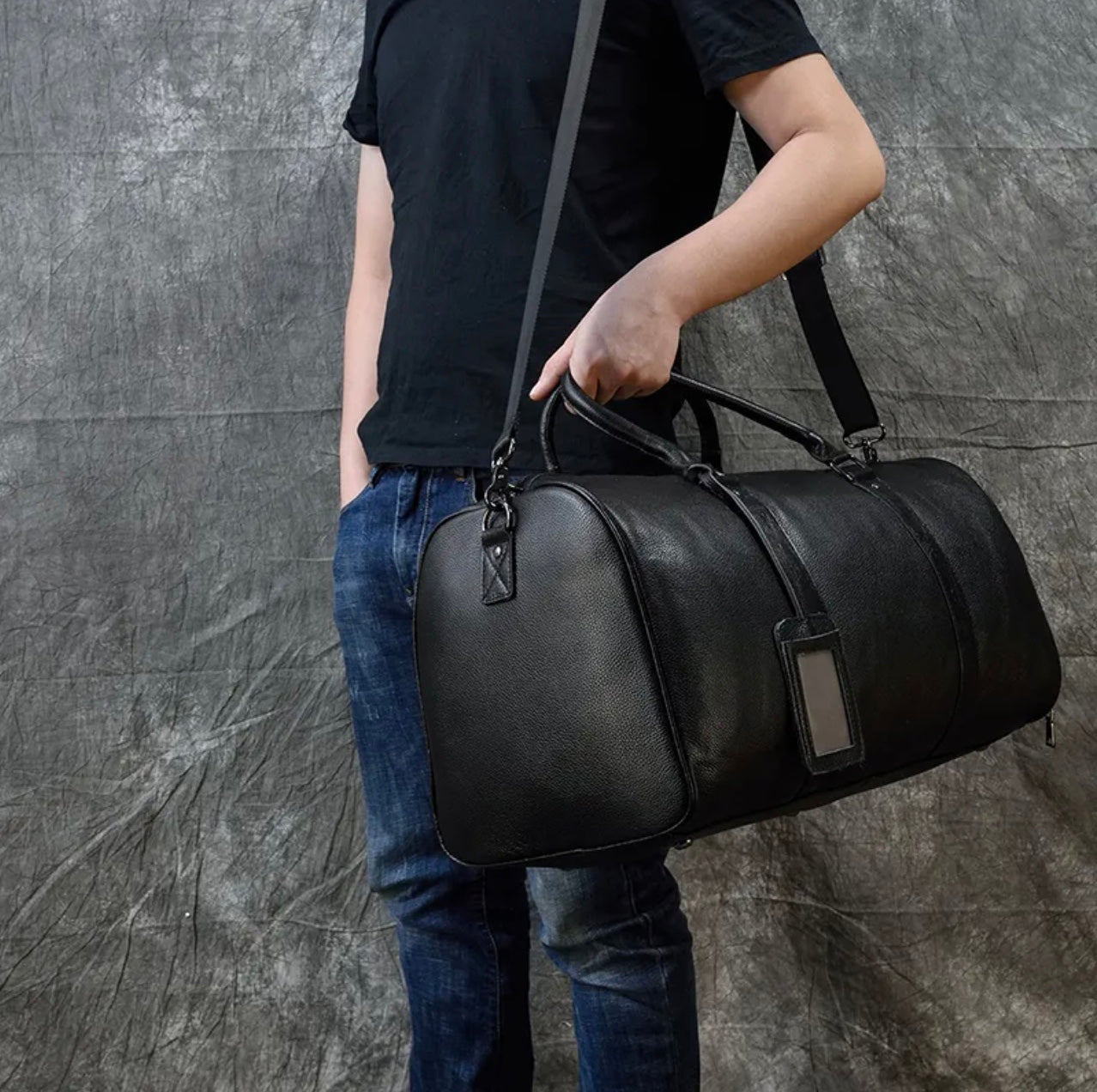 Genuine Leather Duffel Bag