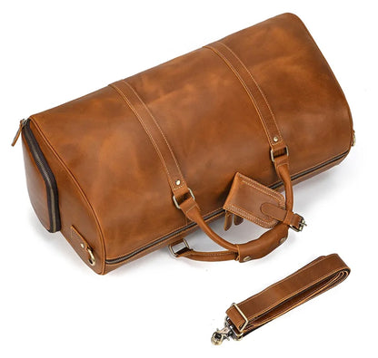 Genuine Leather Duffel - Copper Brown (55cm)