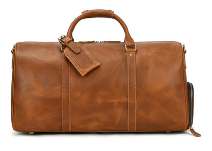 Genuine Leather Duffel - Copper Brown (55cm)