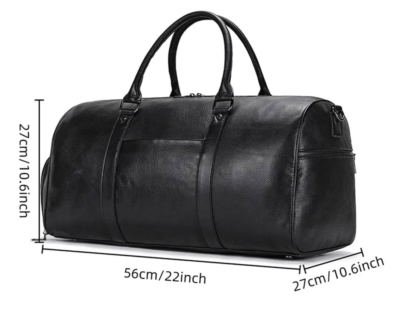 Genuine Leather Duffel Bag